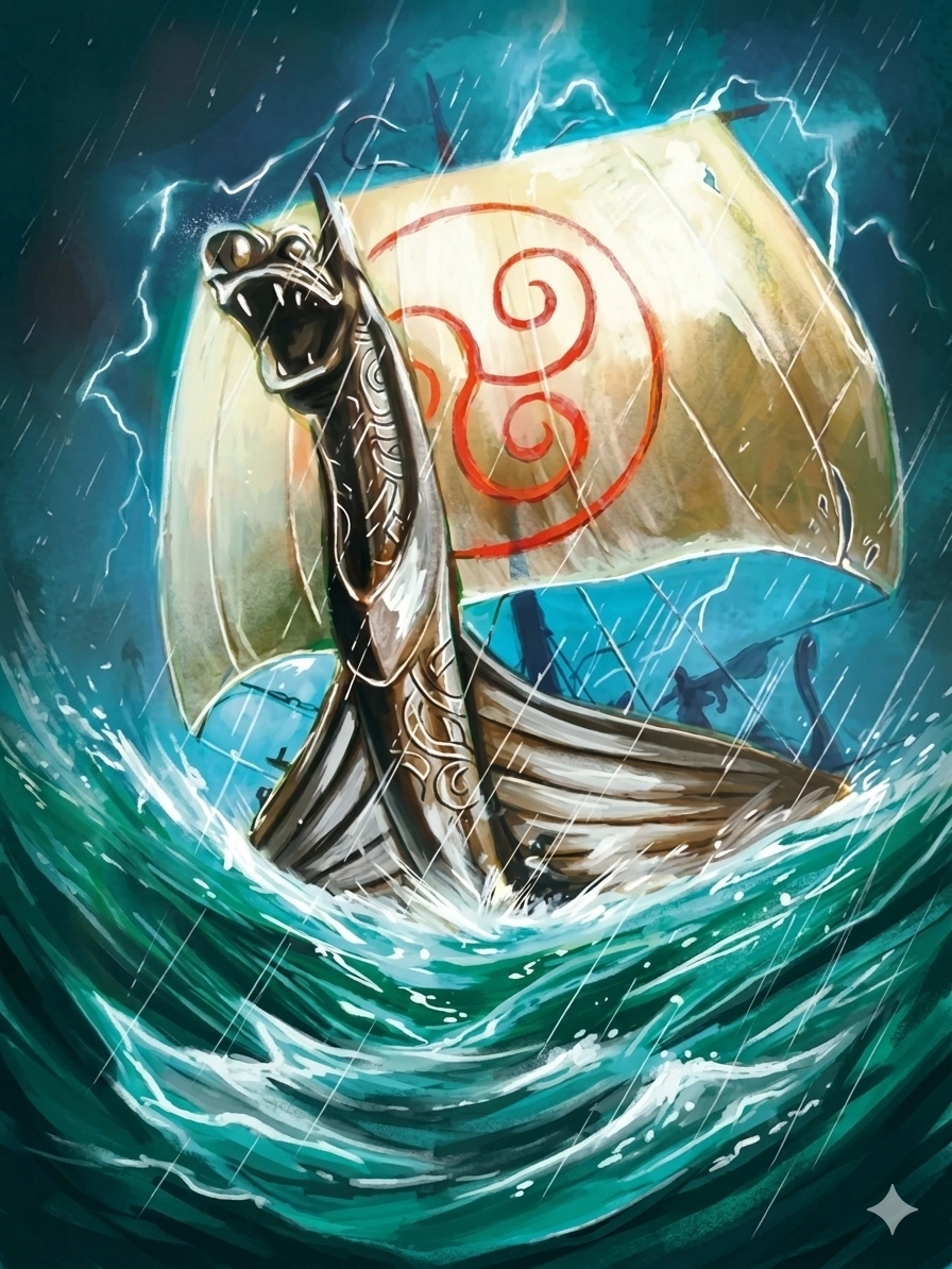 Ilustración de la baraja 4 BARBARO